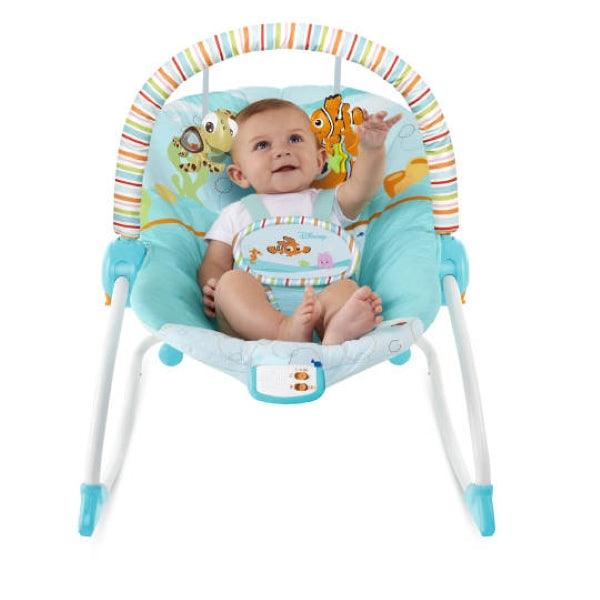 Bright Starts - Disney Baby Infant to Toddler Rocker - Smiling Rainbow Baby Store