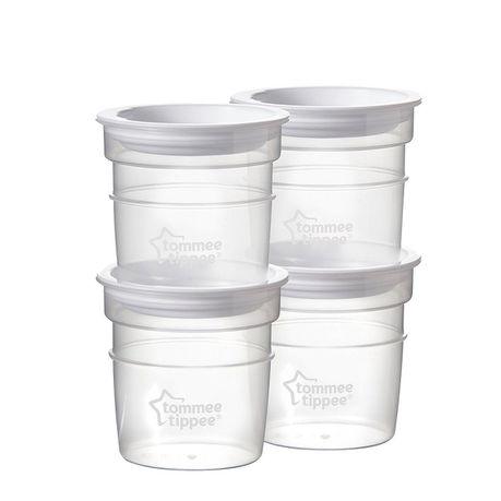 Tommee Tippee - Breast Milk Storage Pots - 4 Pack - Smiling Rainbow Baby Store