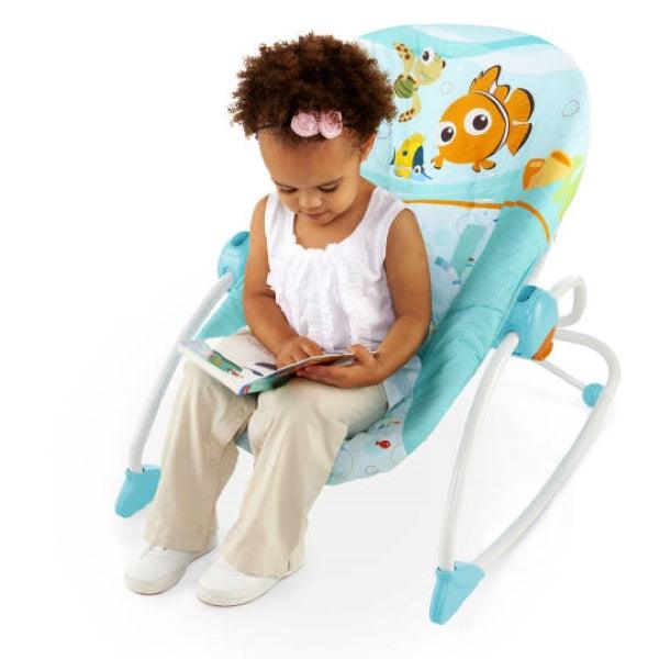 Bright Starts - Disney Baby Infant to Toddler Rocker - Smiling Rainbow Baby Store